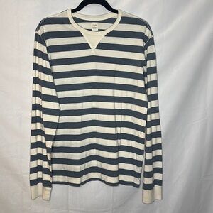 J. CREW STRIPE CREWNECK LONG SLEEVE (M)